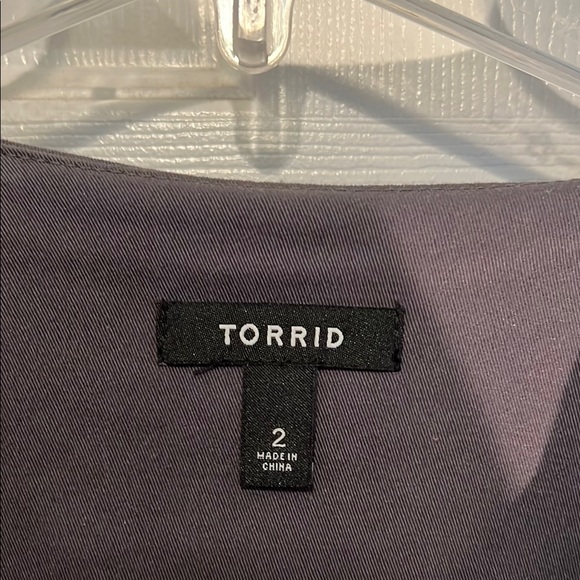 Torrid Charcoal Button-Front Jacket Size 2 - Picture 2 of 11